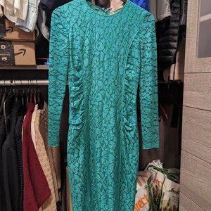 Nina Ricci - Green Long Sleeve Lace Dress - Size 36 (FR)